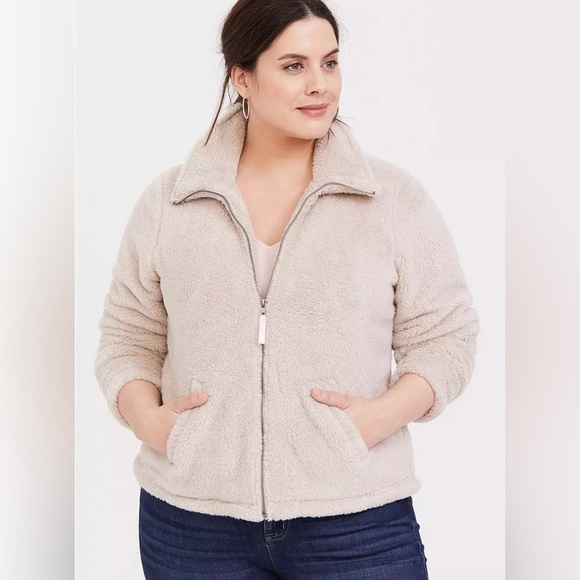 Torrid Sherpa Zip Up Jacket Size 2X - Picture 1 of 5